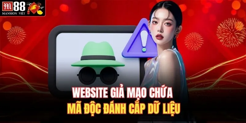 Website giả mạo chứa mã độc đánh cắp dữ liệu